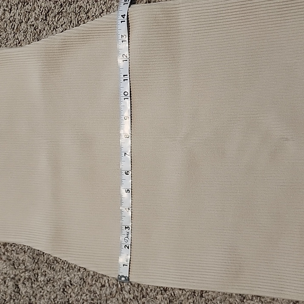 Babaton Cream Ribbed Mini Dress - Picture 8 of 10